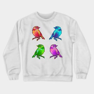 cute birds sticker pack collection Crewneck Sweatshirt